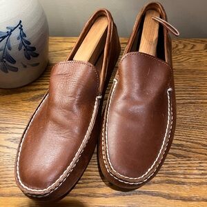 Men’s Timberland driver loafers brown leather size 10
